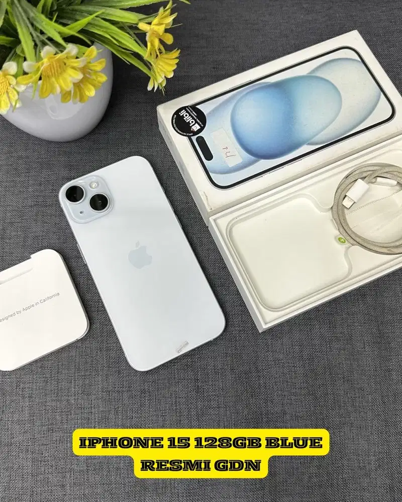 Iphone 15 128gb blue resmi