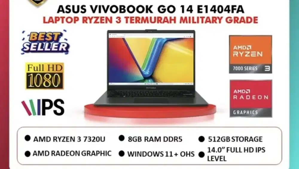 ASUS VIVOBOOK GO 14 E1404FA (cash/kredit bisa)