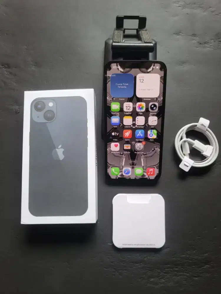 Iphone 13 128gb black inter fullset mulus all operator normal semua