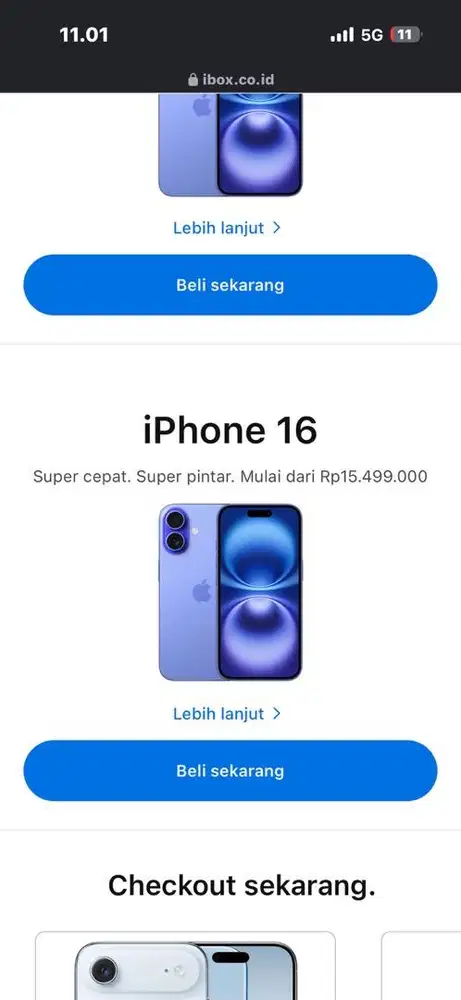 Jual iphone 16 pink 128gb