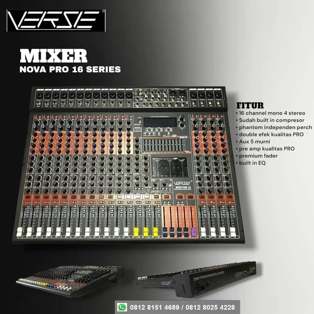 VERSE MIXER NOVA PRO 16 SERIES - Original Garansi Resmi VERSE