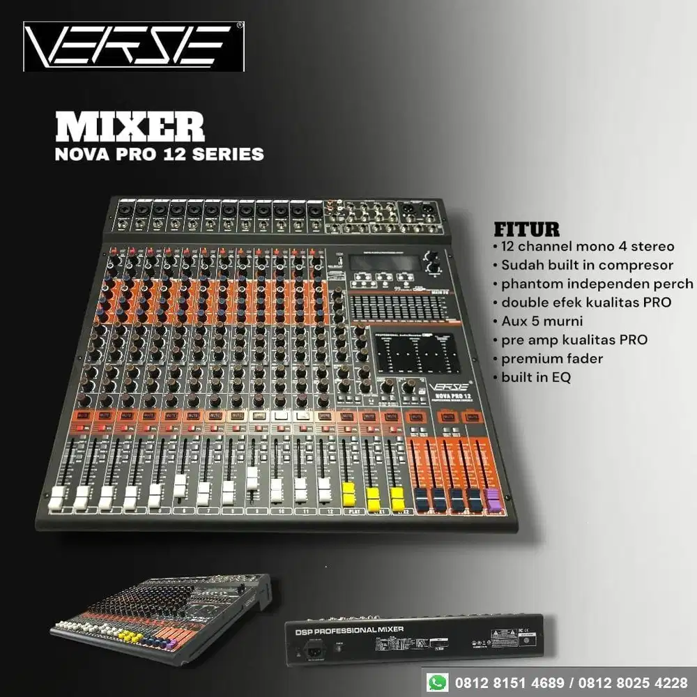 VERSE MIXER NOVA PRO 12 SERIES - Original Garansi Resmi VERSE