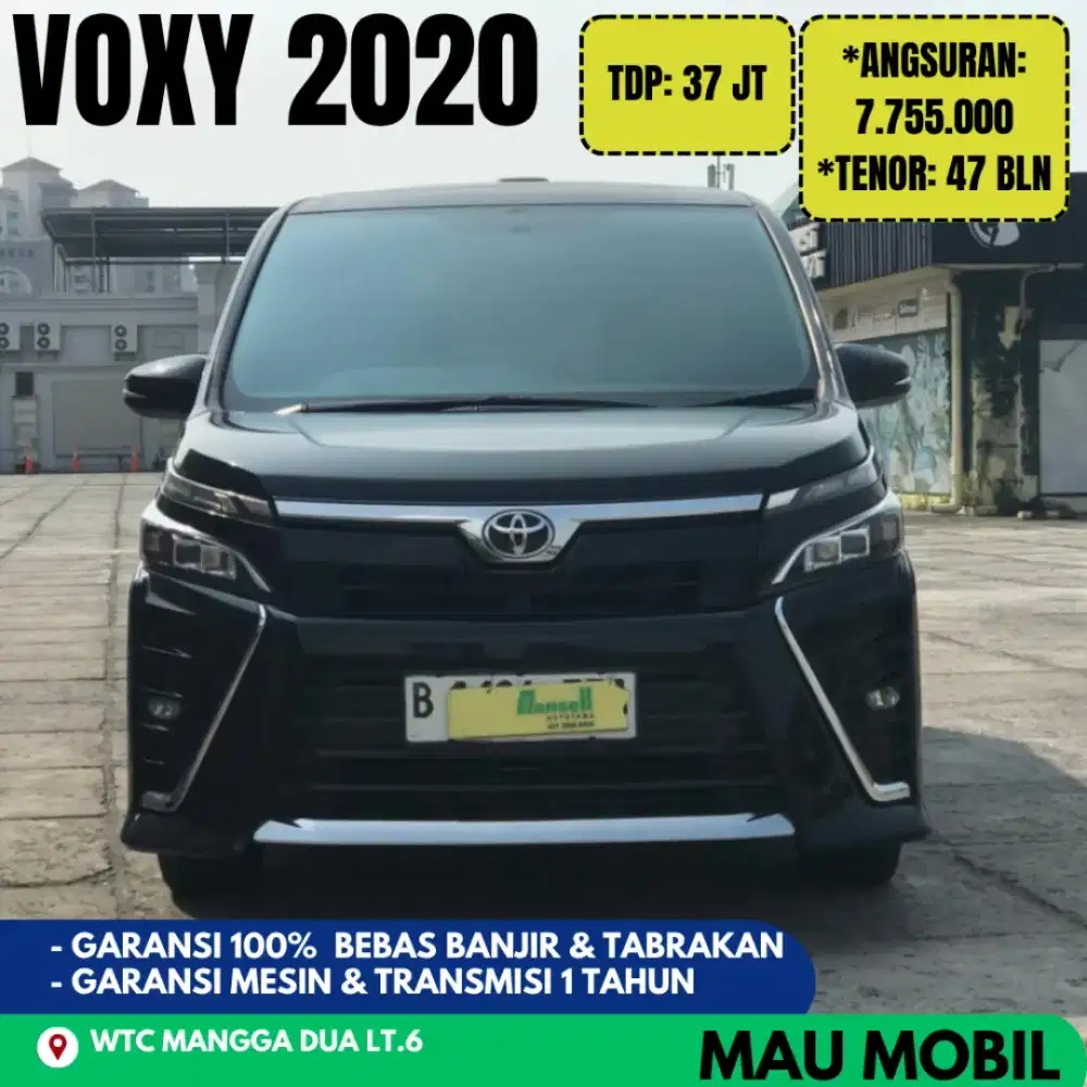 TDP 37JT, Voxy 2019/2020/2021 Hitam, KM 85rb