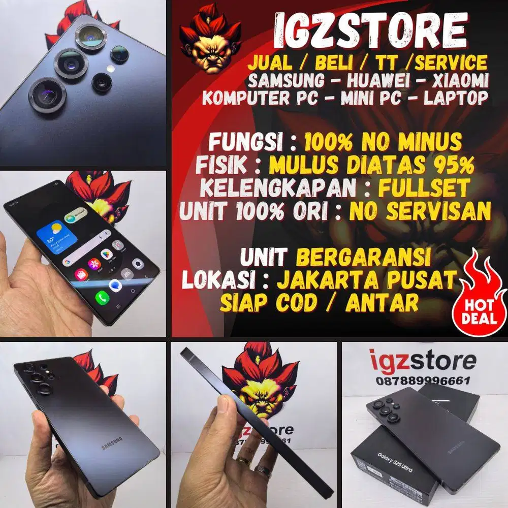 SIAP COD : SAMSUNG S25 Ultra Exclusive Jet Black 12/256/512 RESMI