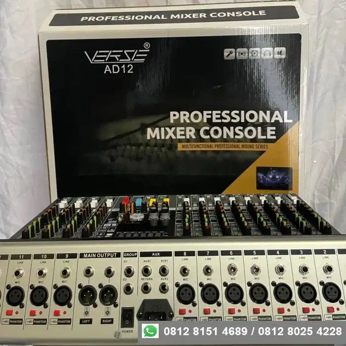 VERSE AD12 - PROFESSIONAL MIXER CONSOLE - ORIGINAL GARANSI RESMI VERSE