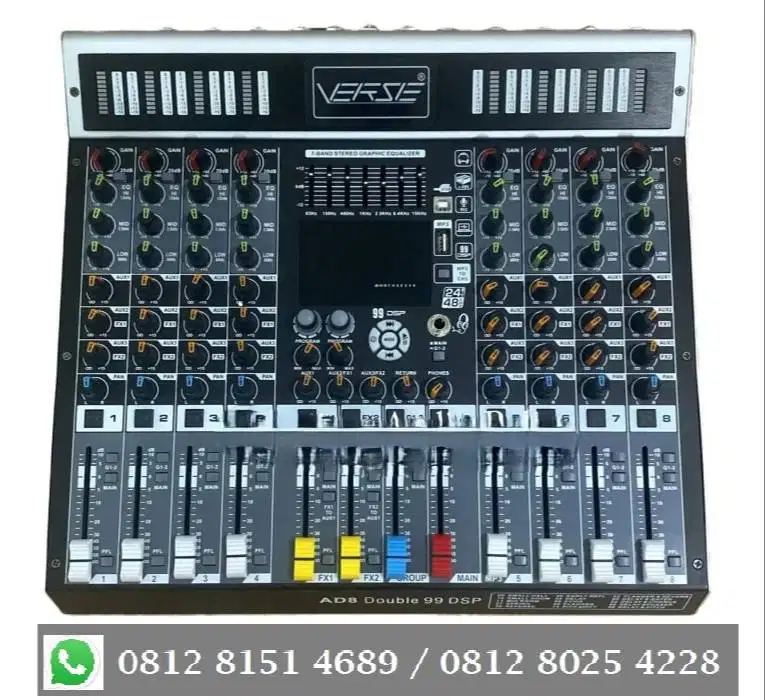 VERSE AD8 - MIXER CONSOLE - ORIGINAL GARANSI RESMI VERSE