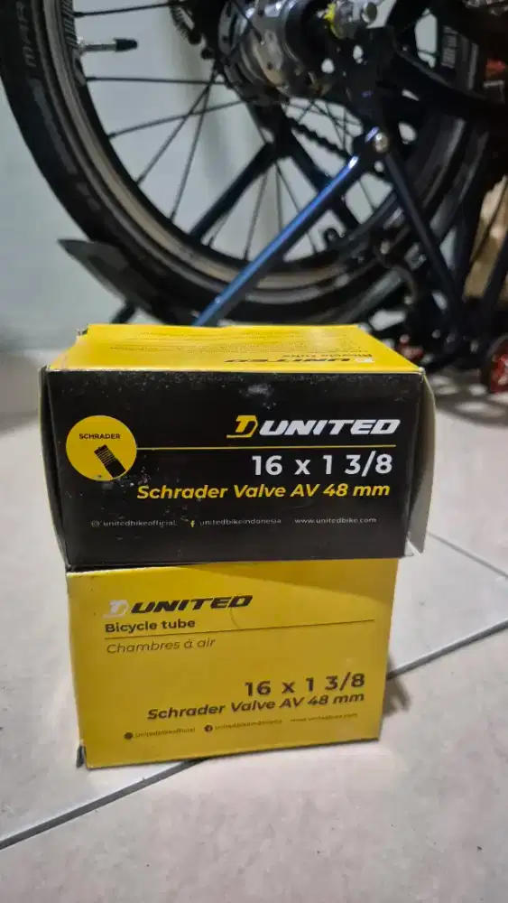 Ban dalam United 349 Schrader av 48mm 16+ 16plus
