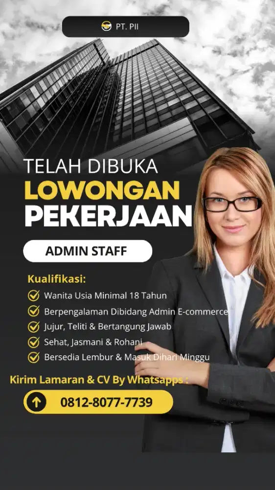 LOWONGAN KERJA ADMIN