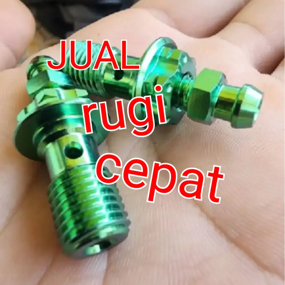 Baut Banjo Kaliper Selang Rem Dan Nepel Angin set jd 1 nepel angin set
