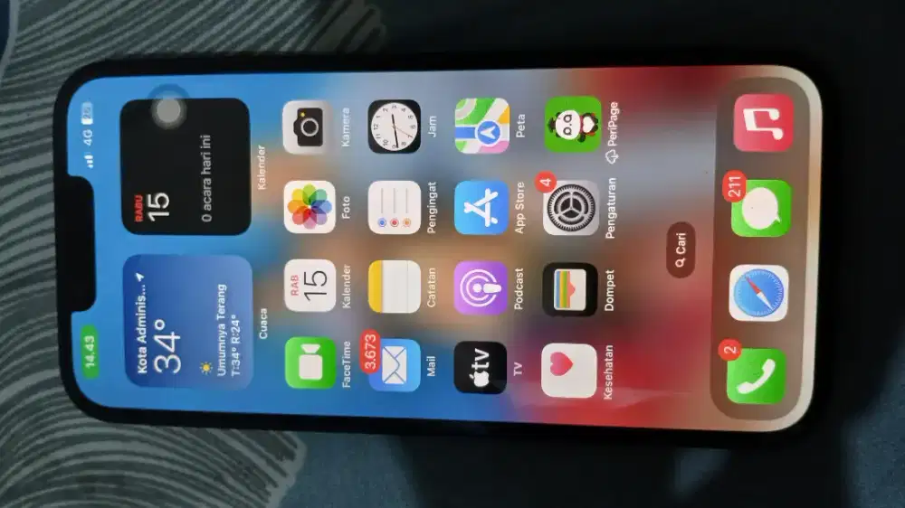 Iphone 13 128gb midnight garansi sampai nov 2026