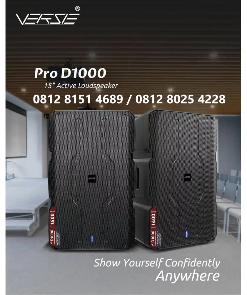 VERSE PRO D1000 - 15 Active Speaker - 1400W - Original Garansi Resmi