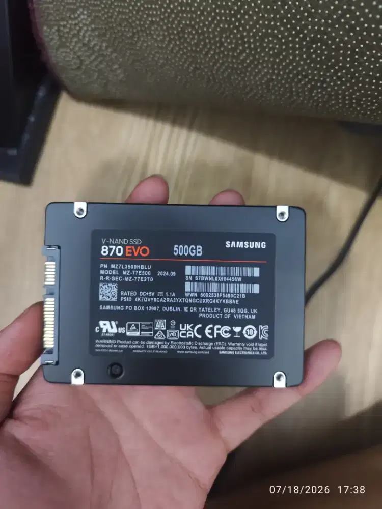 SSD SATA SAMSUNG 870 EVO 500GB