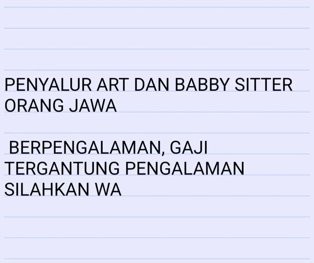 PENYALUR ART & BABBY SITTER TERPERCAYA