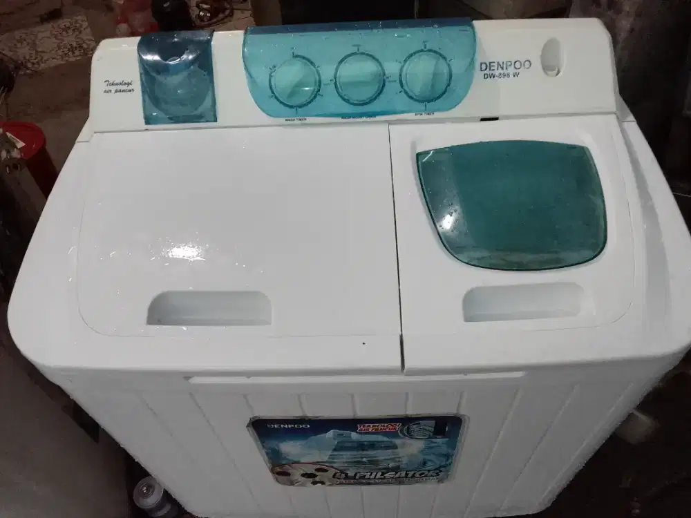 Mesin cuci merek dempo 9 kilo normal bagus tinggal pake