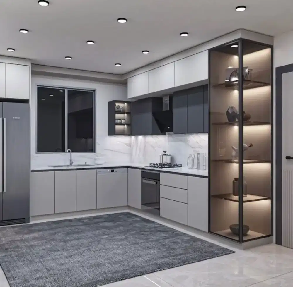 Custom kitchen set minimalis wardrobe bedroom set livingroom room