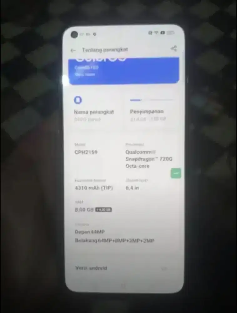 Hp oppo reno 5 ram 8