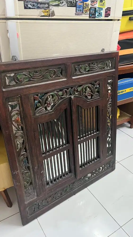 cermin kayu jati cantik