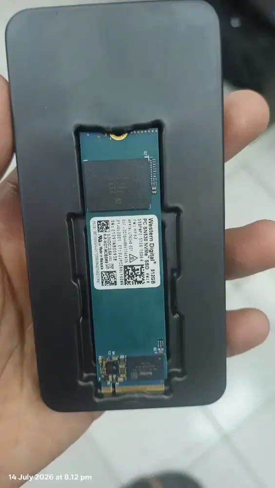 Ssd Nvme Gen 3 WD 512Gb