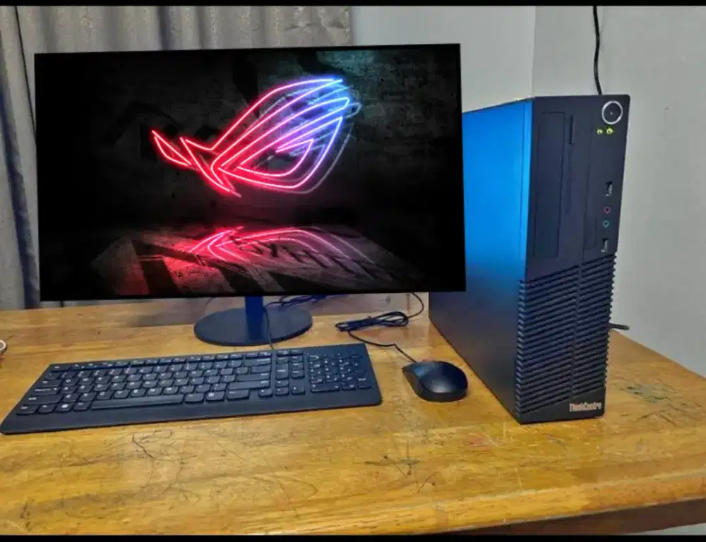 PC GAMING FULSET + LCD + RAM 8 GB + VGA 1 GB + HD 500 GB + GAMES APP