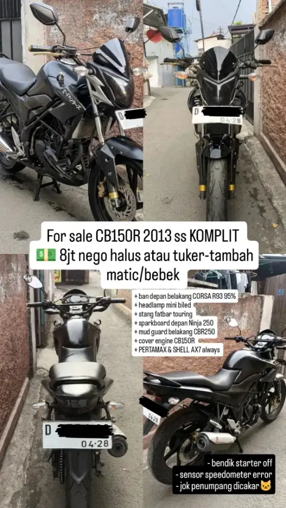 For sale CB150R 2013 (FREE BONUS)
