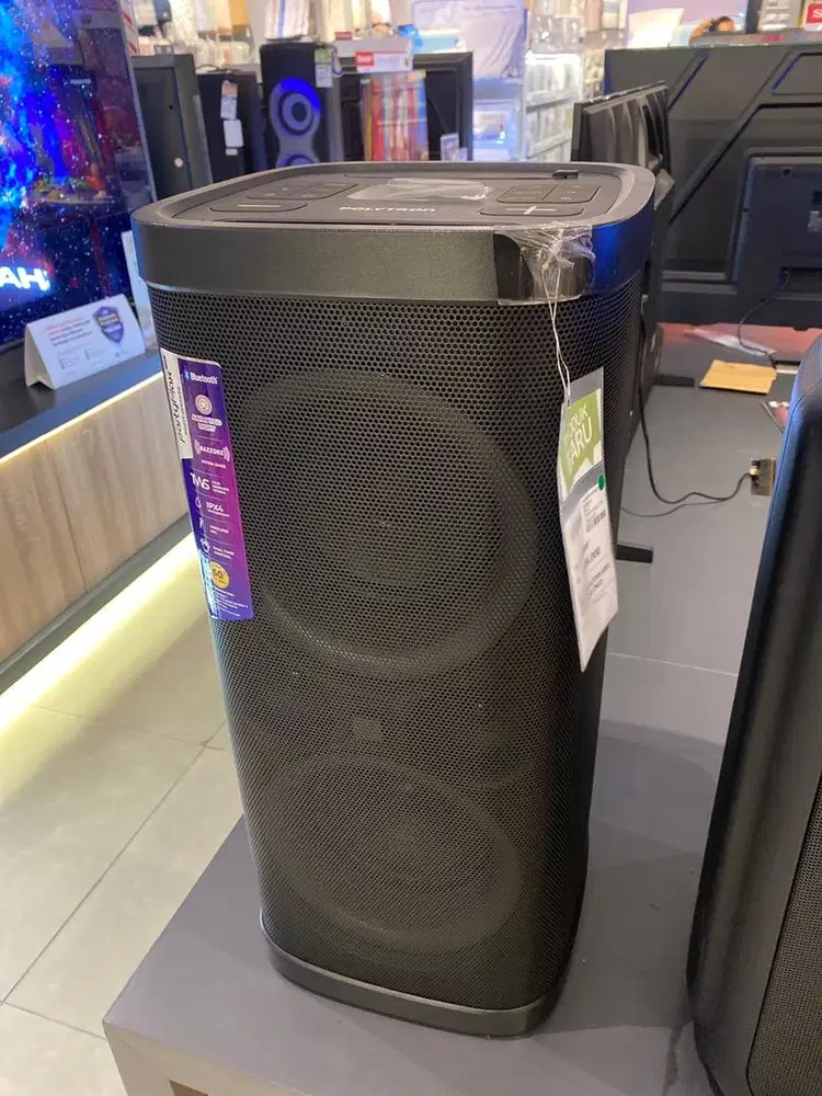 POLYTRON SPEAKER AKTIF FREE MIC WIRELLES