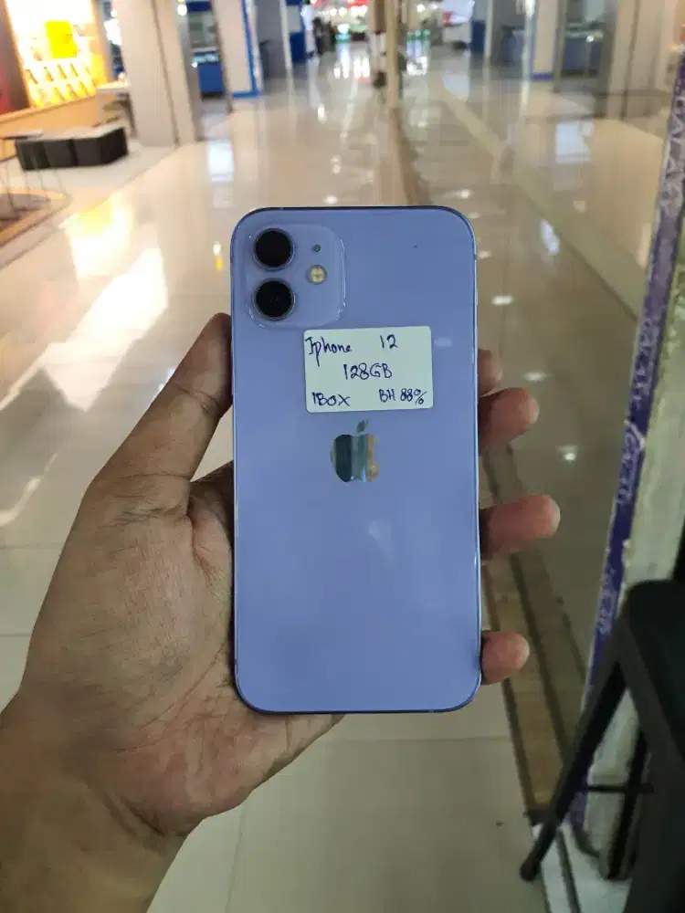 Apple iPhone 12 128 GB Resmi iBox Warna Purple