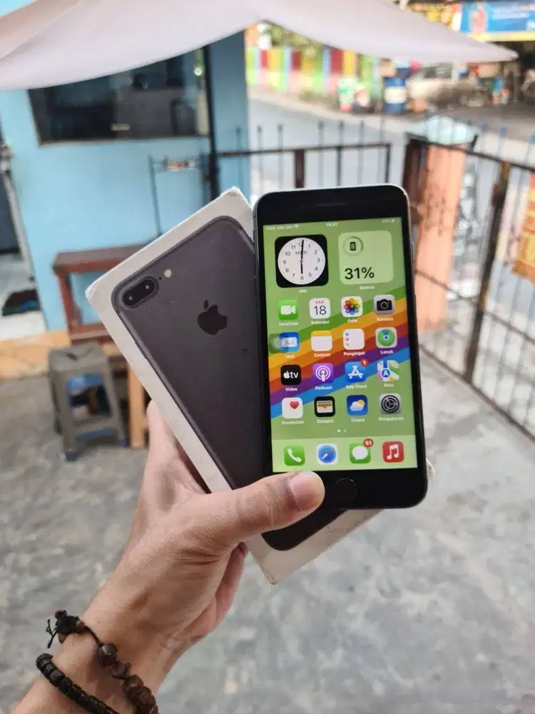 iPhone 7 Plus 32GB Black | All Operator | Box | Murah
