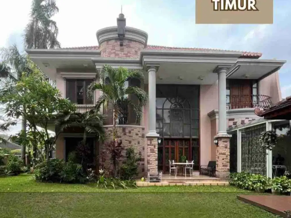 Dijual Rumah Mewah Terawat design Modern Classic di Perumahan Bukit Permai cibubur jakarta timur