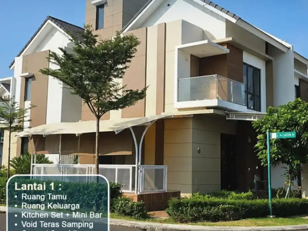 DISEWAKAN  Rumah Baru Full Furnished – Cluster Olive, Summarecon Bekasi Tinggal Bawa Koper