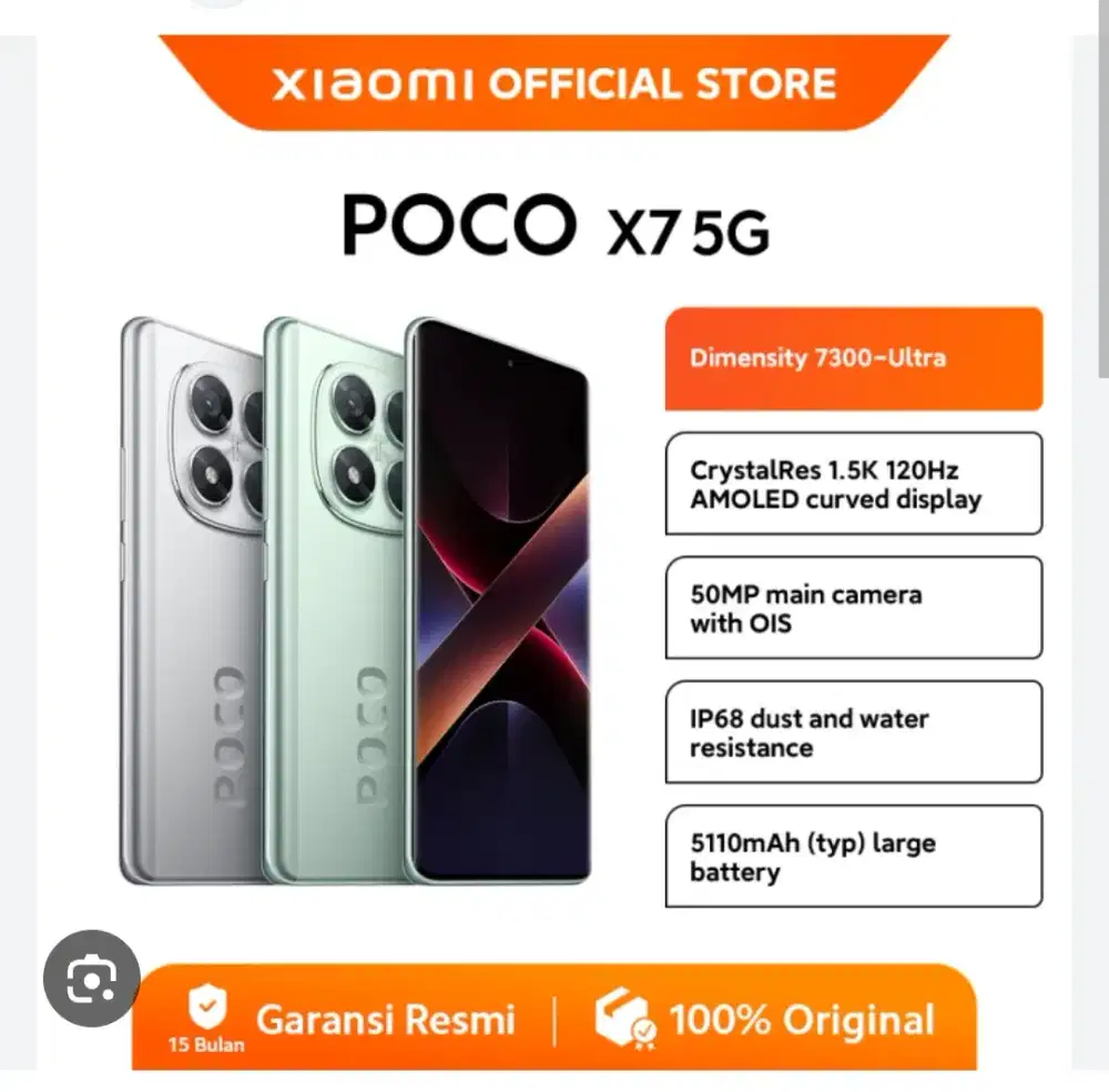 Poco X7 5G 12/512GB Silver BNIB