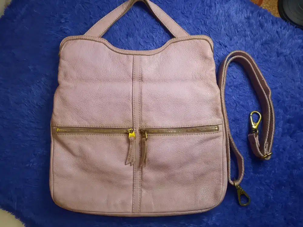 Preloved Tas Fossil, warna Ungu muda