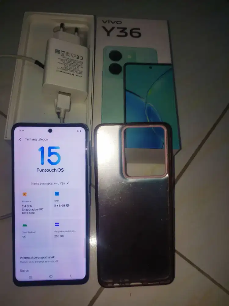 Vivo y36 8+8/256gb layar fhd 
Mulus fulset