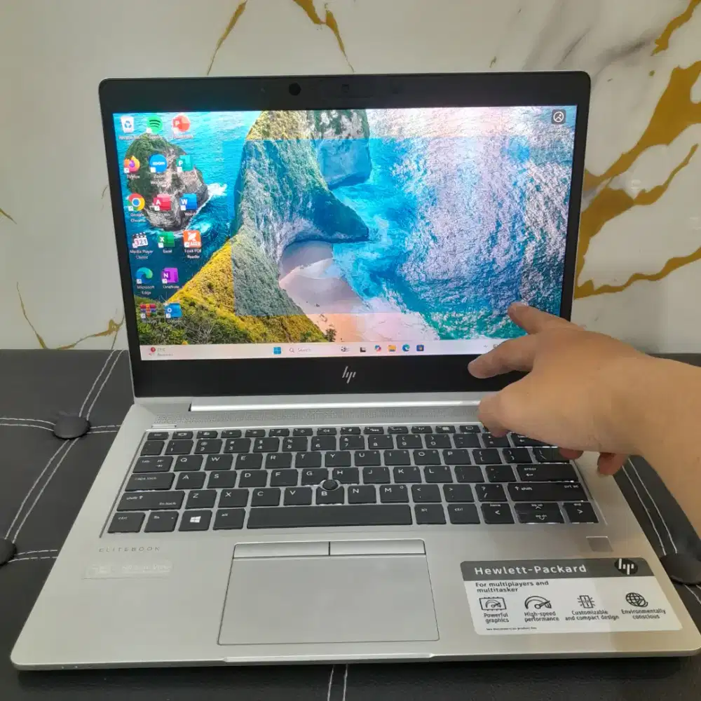 Hp Elitebook 830 G6 Touchscreen core i5 gen 8 ram 8gb ssd 256gb mulus