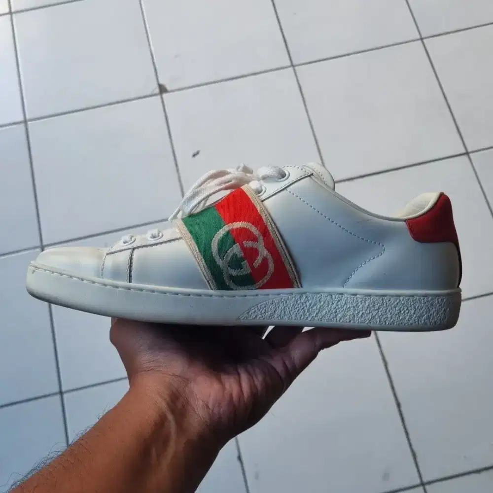 Gucci ace elastic sz 38