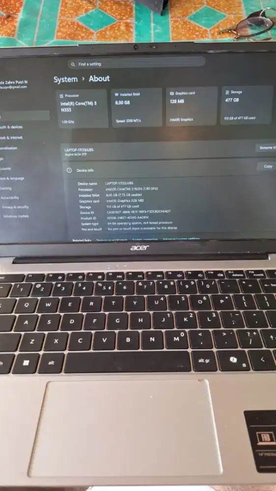 Laptop Acer Aspire Lite 14 (AL14)