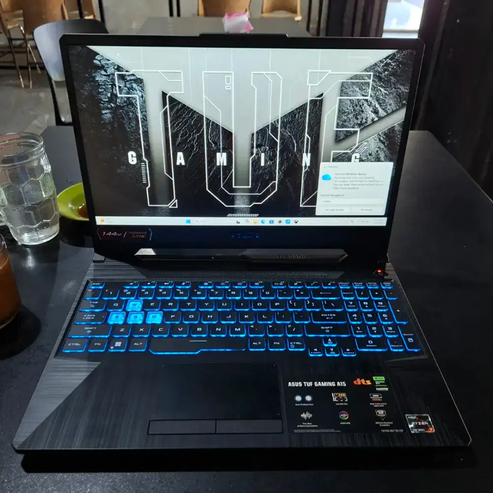 Laptop asus Tuf fa506N Ryzen 7-7435hs rtx2050 4gb ram 8/512GB Fullset