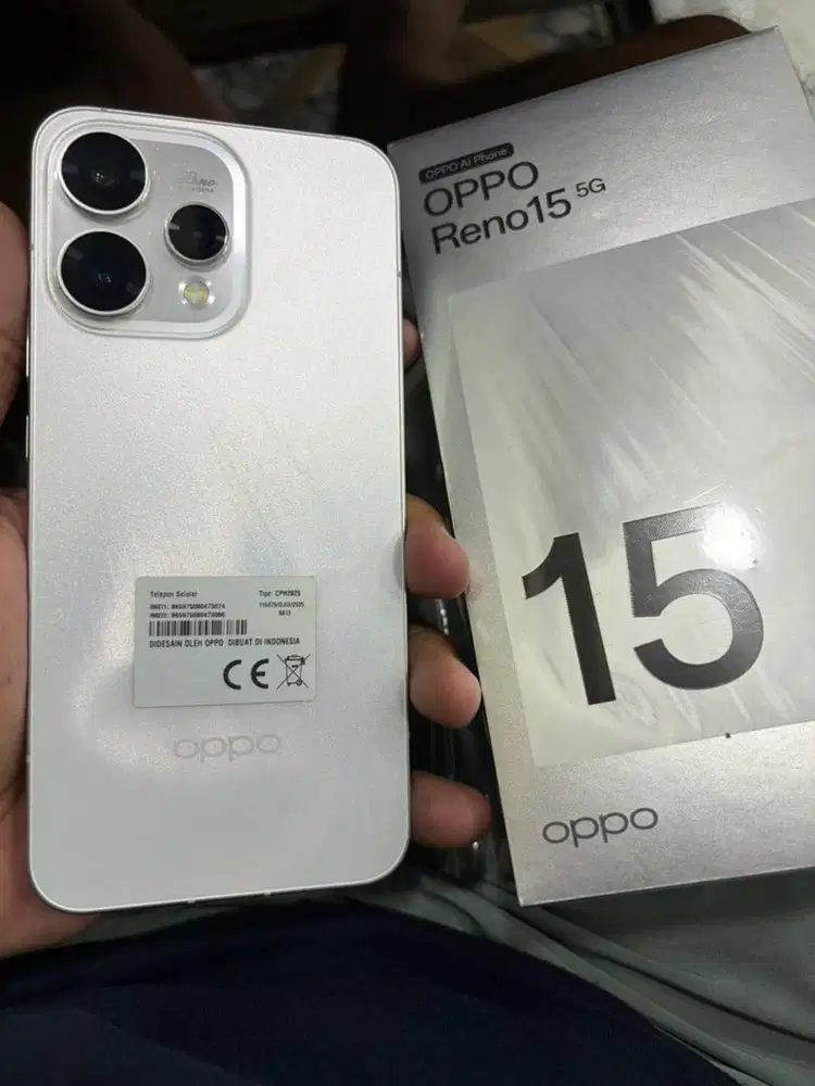 Oppo Reno 15 12/256 5G like new msih grnsi pjng lngkp ori bs tker tmBh