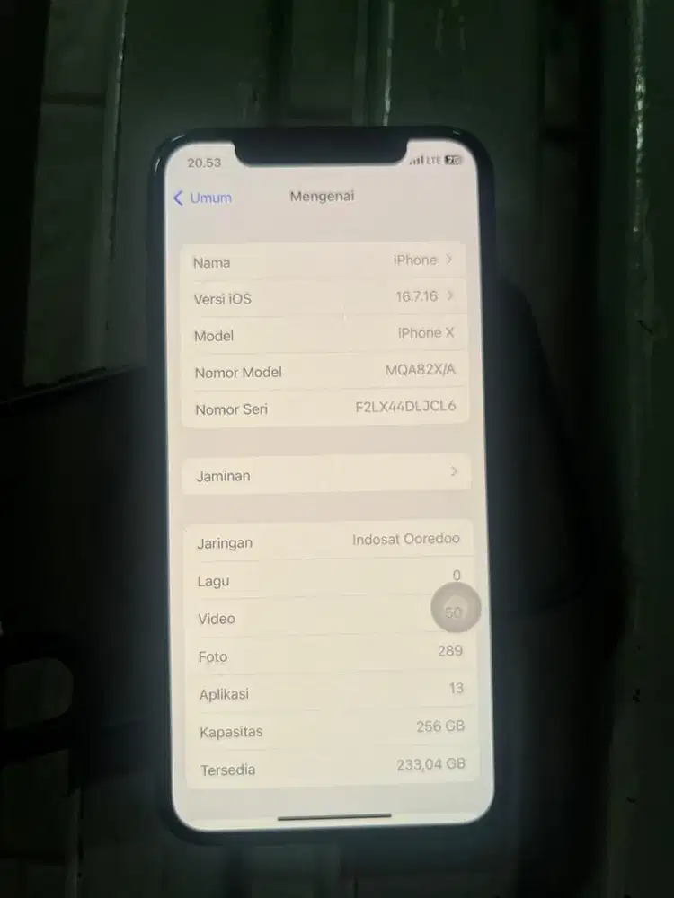 iphone x  256gb