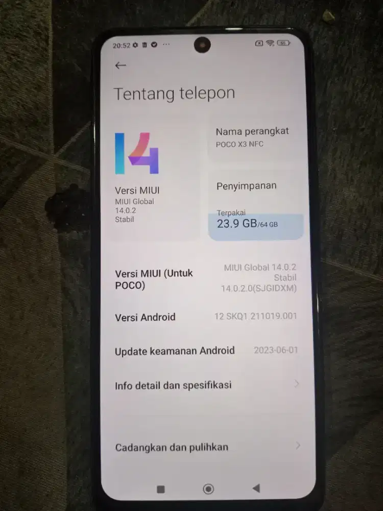 hp poco X3 6/64gb