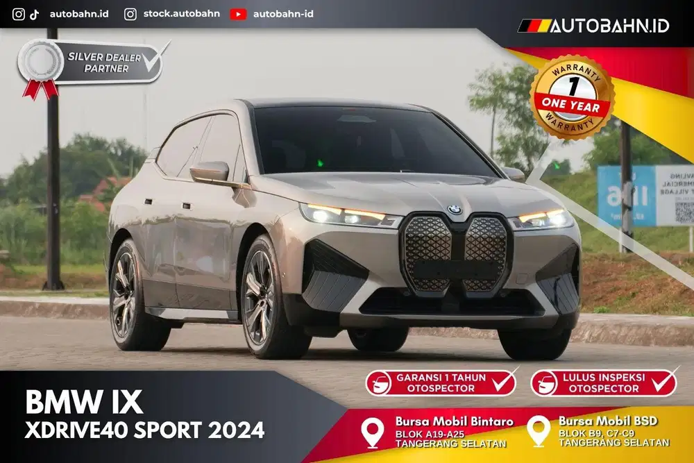 Untung Banyak! BMW iX xDrive40 Sport 2024 Full Warranty! X5 x3 gle450