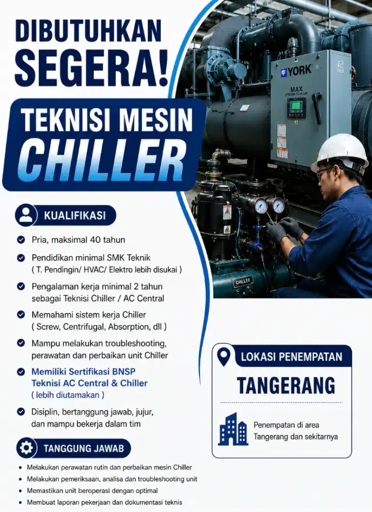teknisi mesin chiller