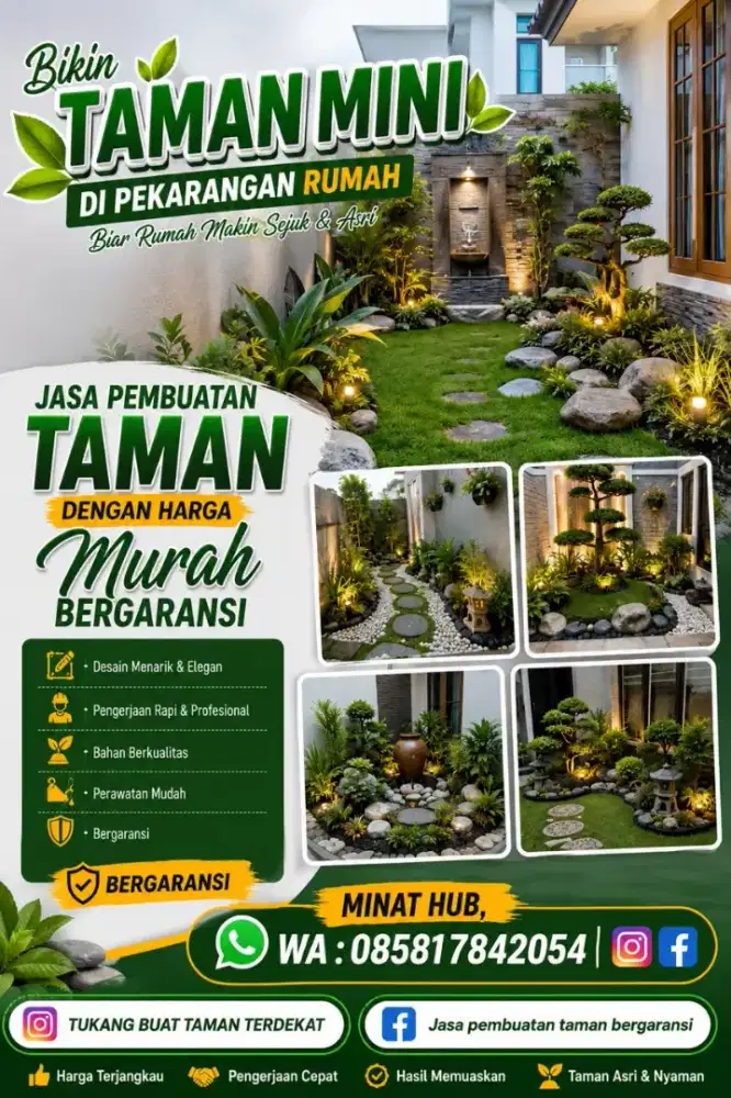 dekorasi taman kering