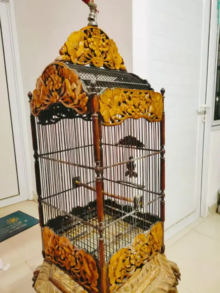 kandang kayu ukir 3 dimensi