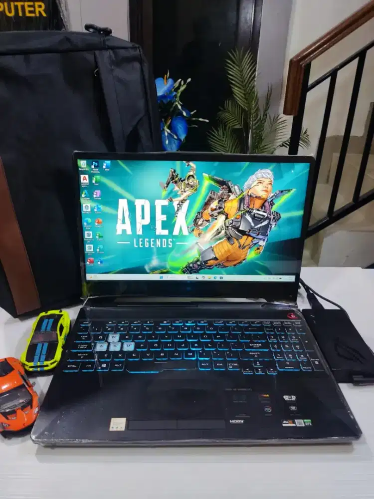 Laptop Gaming Desain Coding Multimedia Asus TUF F15 VGA RTX Siap Pakai