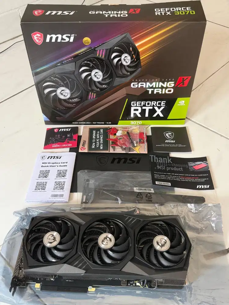 JUAL MURAH & CEPAT - MSI GeForce RTX 3070 Gaming X Trio 8GB GDDR6