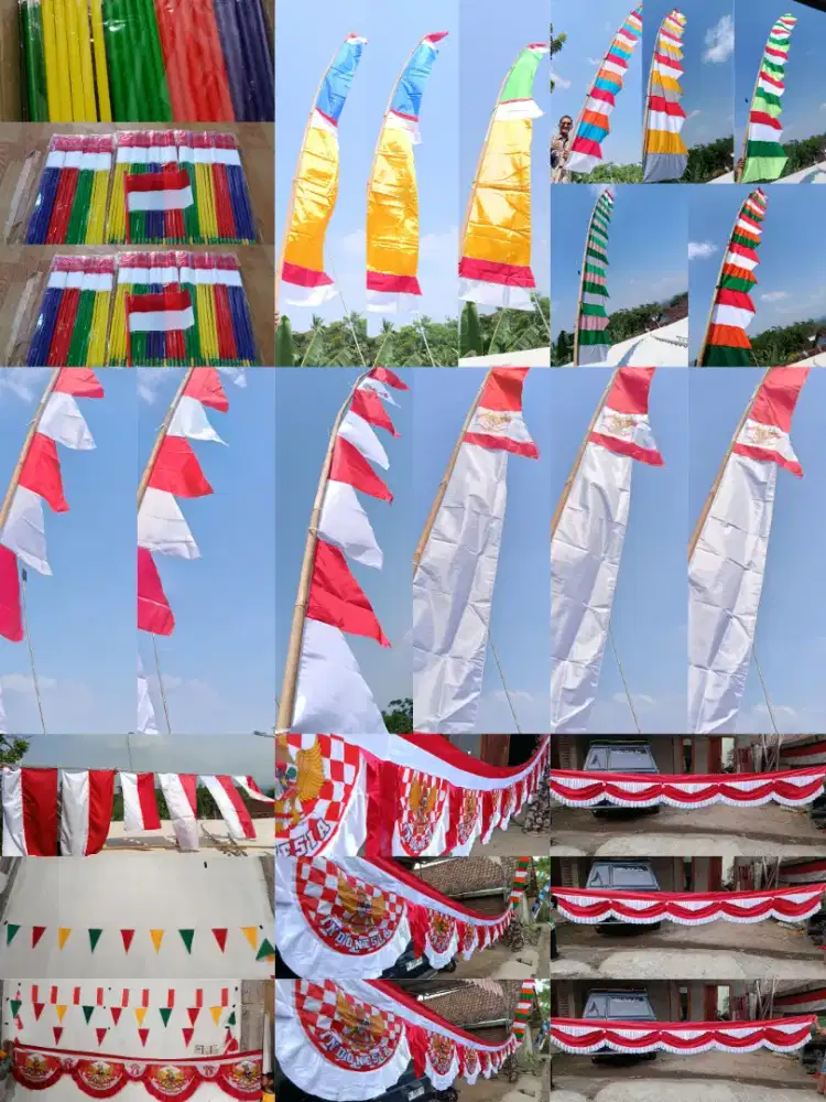 Jual bendera merah putih dan Umbul-umbul produk sendiri