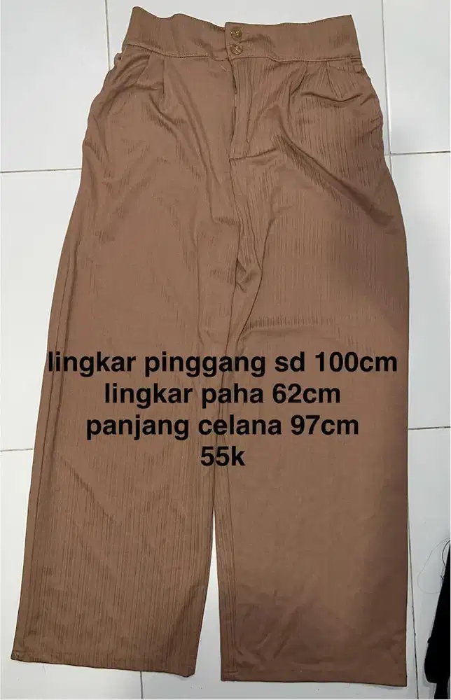 Celana panjang wanita coklat