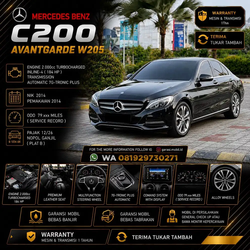 Mercy C200 Avantgarde W205 2014