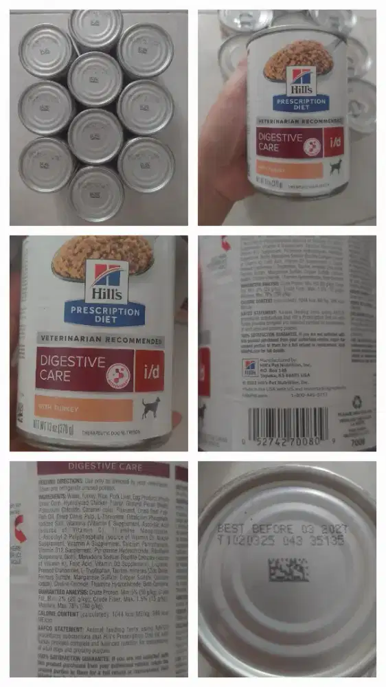 JUAL MURAH DOG FOOD HILL'S DIGESTIVE CARE 370GR BEST BEFORE MARCH 2027