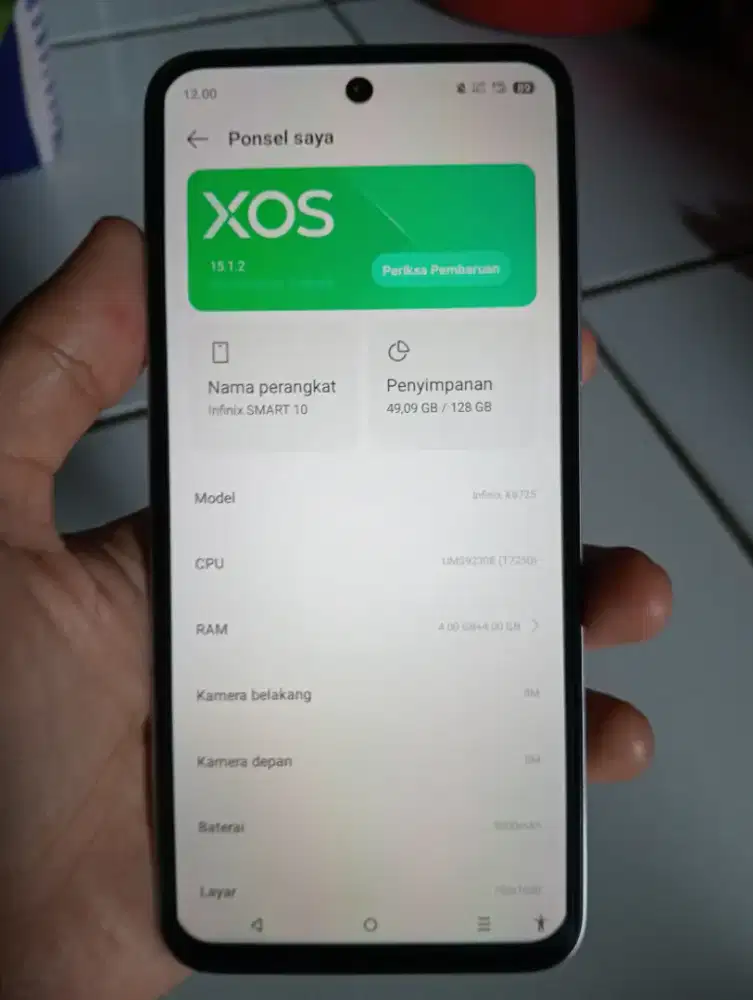 Infinix smart 10 4/128 silver